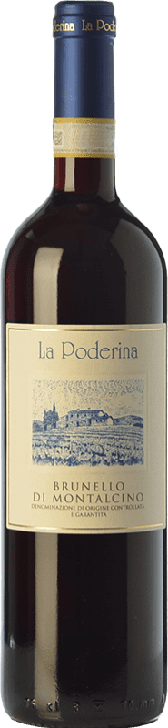 42,95 € Free Shipping | Red wine La Poderina D.O.C.G. Brunello di Montalcino Tuscany Italy Sangiovese Bottle 75 cl