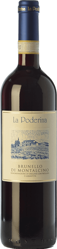 49,95 € Spedizione Gratuita | Vino Rosso La Poderina D.O.C.G. Brunello di Montalcino Toscana Italia Sangiovese 75 cl