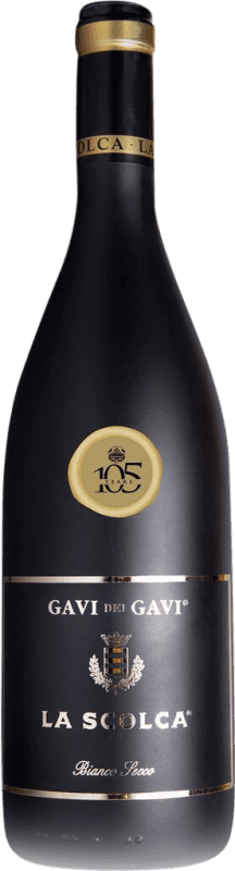 29,95 € Envío gratis | Vino blanco La Scolca Etichetta Nera D.O.C.G. Cortese di Gavi Piemonte Italia Cortese Botella 75 cl