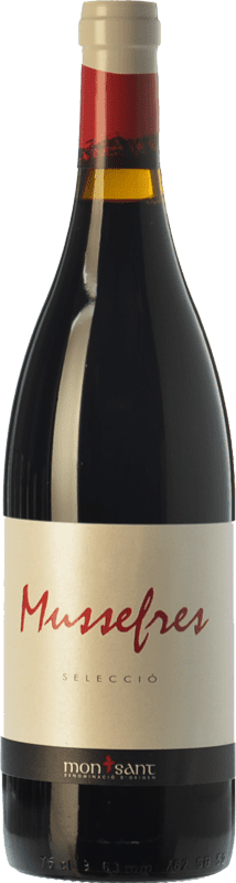 10,95 € Free Shipping | Red wine Serra d'Almos Mussefres Selecció Aged D.O. Montsant Catalonia Spain Syrah, Cabernet Sauvignon, Carignan Bottle 75 cl