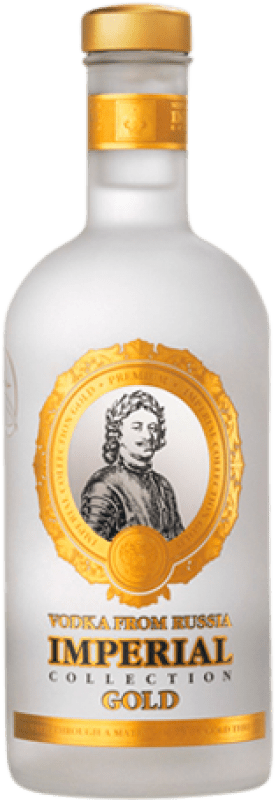 14,95 € 免费送货 | 伏特加 Ladoga Gold — 金色版, Imperial — 帝国, Collection — 系列 俄罗斯联邦 70 cl
