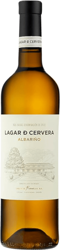 18,95 € Envío gratis | Vino blanco Lagar de Cervera D.O. Rías Baixas Galicia España Albariño Botella 75 cl
