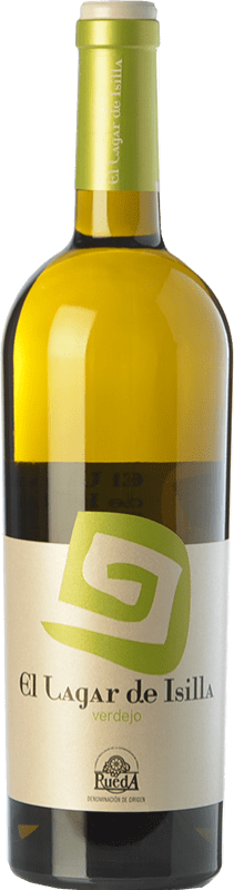 12,95 € Spedizione Gratuita | Vino bianco Lagar de Isilla D.O. Rueda Castilla y León Spagna Verdejo Bottiglia 75 cl