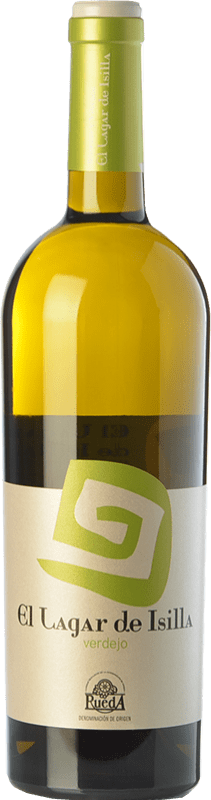 12,95 € Envío gratis | Vino blanco Lagar de Isilla D.O. Rueda Castilla y León España Verdejo Botella 75 cl