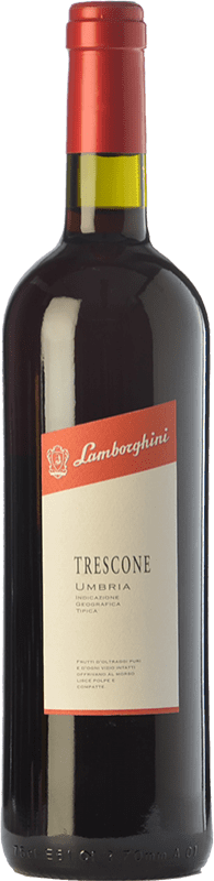 11,95 € Spedizione Gratuita | Vino rosso Lamborghini Trescone I.G.T. Umbria Umbria Italia Merlot, Sangiovese, Ciliegiolo Bottiglia 75 cl