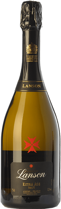 61,95 € Envio grátis | Espumante branco Lanson Extra Âge Extra Brut A.O.C. Champagne Champagne França Pinot Preto, Chardonnay Garrafa 75 cl