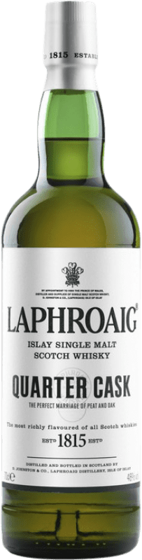 62,95 € Spedizione Gratuita | Whisky Single Malt Laphroaig Quarter Cask Islay Regno Unito Bottiglia 70 cl
