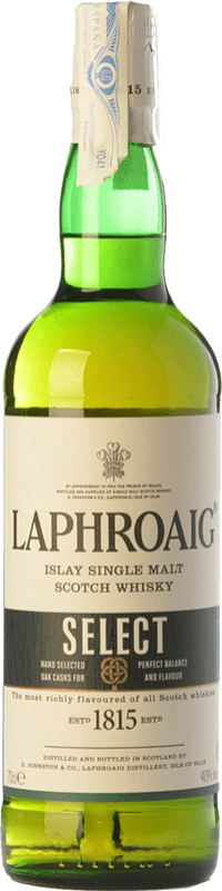 41,95 € Envio grátis | Whisky Single Malt Laphroaig Select Islay Reino Unido Garrafa 70 cl