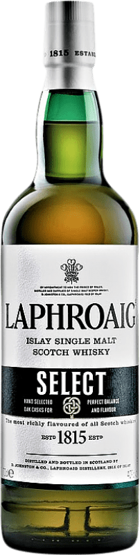 42,95 € 免费送货 | 威士忌单一麦芽威士忌 Laphroaig Select 艾莱 英国 瓶子 70 cl