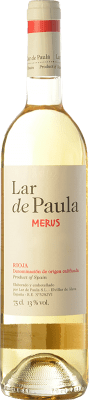 6,95 € Kostenloser Versand | Weißwein Lar de Paula Merus Alterung D.O.Ca. Rioja La Rioja Spanien Viura, Malvasía Flasche 75 cl