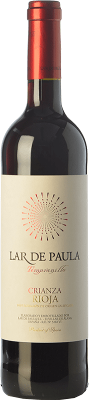 7,95 € Free Shipping | Red Wine Lar de Paula Crianza — Aged D.O.Ca. Rioja The Rioja Spain Tempranillo Bottle 75 cl