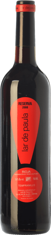 14,95 € Free Shipping | Red Wine Lar de Paula Reserve — Aged D.O.Ca. Rioja The Rioja Spain Tempranillo Bottle 75 cl