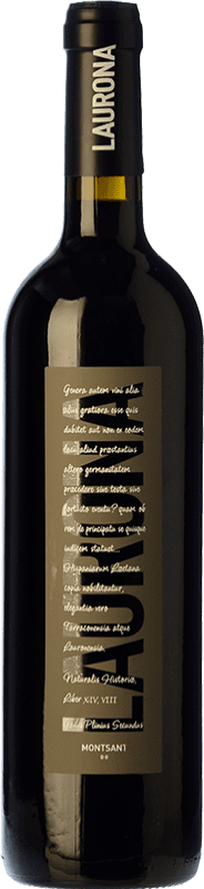 15,95 € Free Shipping | Red wine Celler Laurona Aged D.O. Montsant Catalonia Spain Merlot, Syrah, Grenache, Cabernet Sauvignon, Carignan Bottle 75 cl