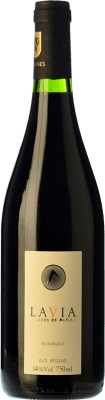 15,95 € Spedizione Gratuita | Vino rosso Lavia Giovane D.O. Bullas Regione di Murcia Spagna Syrah, Monastrell Bottiglia 75 cl