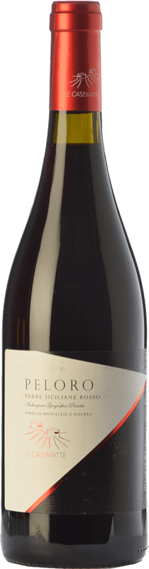 16,95 € Envoi gratuit | Vin rouge Le Casematte Peloro Rosso I.G.T. Terre Siciliane Sicile Italie Nerello Mascalese, Nocera Bouteille 75 cl