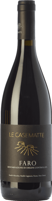 27,95 € Бесплатная доставка | Красное вино Le Casematte D.O.C. Faro Сицилия Италия Nero d'Avola, Nerello Mascalese, Nerello Cappuccio, Nocera бутылка 75 cl