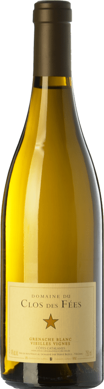 27,95 € Бесплатная доставка | Белое вино Le Clos des Fées Grenache Blanc Vieilles Vignes старения I.G.P. Vin de Pays Côtes Catalanes Лангедок-Руссильон Франция Grenache White, Grenache Grey бутылка 75 cl
