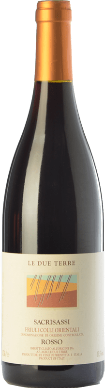 59,95 € Бесплатная доставка | Красное вино Le Due Terre Sacrisassi Rosso D.O.C. Colli Orientali del Friuli Фриули-Венеция-Джулия Италия Schioppettino, Refosco бутылка 75 cl