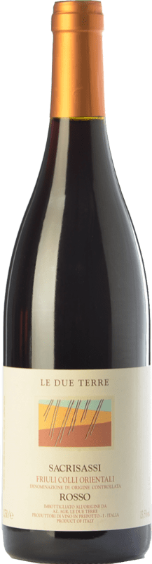48,95 € 免费送货 | 红葡萄酒 Le Due Terre Sacrisassi D.O.C. Colli Orientali del Friuli 弗留利 - 威尼斯朱利亚 意大利 Schioppettino — 斯基奥佩蒂诺, Refosco — 雷福斯科 75 cl