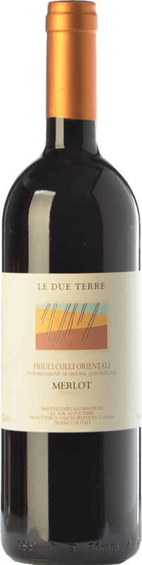 41,95 € Free Shipping | Red wine Le Due Terre D.O.C. Colli Orientali del Friuli Friuli-Venezia Giulia Italy Merlot Bottle 75 cl