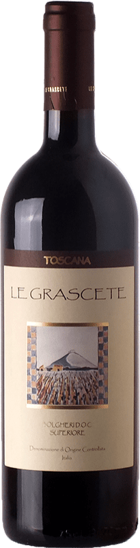 38,95 € Бесплатная доставка | Красное вино Le Grascete D.O.C. Bolgheri Тоскана Италия Cabernet Sauvignon, Cabernet Franc бутылка 75 cl