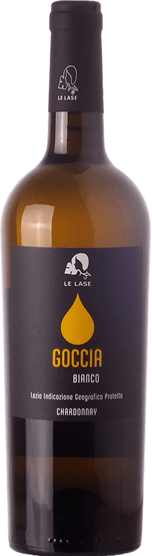 12,95 € Envio grátis | Vinho branco Le Lase Goccia I.G.T. Lazio Lácio Itália Chardonnay Garrafa 75 cl