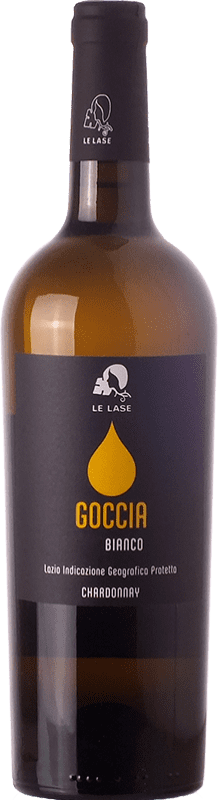 11,95 € Envío gratis | Vino blanco Le Lase Goccia I.G.T. Lazio Lazio Italia Chardonnay Botella 75 cl