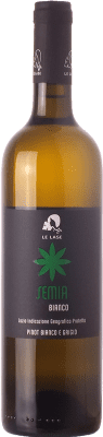 9,95 € Бесплатная доставка | Белое вино Le Lase Semia I.G.T. Lazio Лацио Италия Pinot Gris — Пино Гри, Pinot Blanc — Пино Блан 75 cl