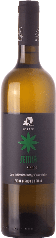 9,95 € Envio grátis | Vinho branco Le Lase Semia I.G.T. Lazio Lácio Itália Pinot Cinza, Pinot Branco Garrafa 75 cl