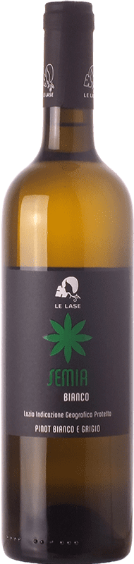 9,95 € Envio grátis | Vinho Branco Le Lase Semia I.G.T. Lazio Lácio Itália Pinot Cinzento, Pinot Branco Garrafa 75 cl