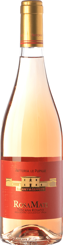 16,95 € Envío gratis | Vino rosado Le Pupille RosaMati I.G.T. Toscana Toscana Italia Syrah Botella 75 cl