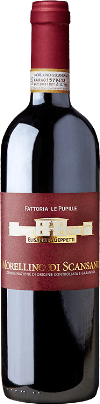 17,95 € Free Shipping | Red wine Le Pupille D.O.C.G. Morellino di Scansano Tuscany Italy Grenache, Sangiovese, Malvasia Black Bottle 75 cl