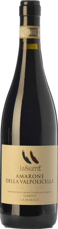 43,95 € Free Shipping | Red wine Le Salette La Marega D.O.C.G. Amarone della Valpolicella Veneto Italy Sangiovese, Corvina, Rondinella, Corvinone, Croatina, Dindarella Bottle 75 cl