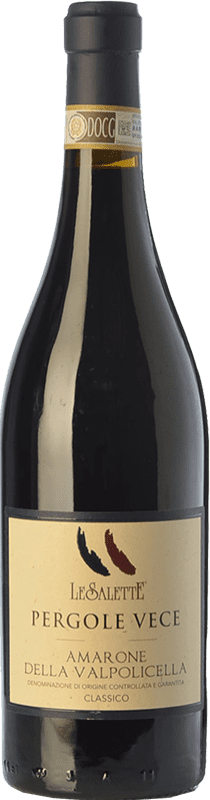 87,95 € Free Shipping | Red wine Le Salette Pergole Vece D.O.C.G. Amarone della Valpolicella Veneto Italy Corvina, Rondinella, Corvinone, Oseleta, Croatina Bottle 75 cl