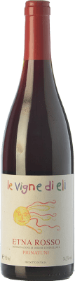 39,95 € Free Shipping | Red wine Le Vigne di Eli Rosso Pignatuni D.O.C. Etna Sicily Italy Nerello Mascalese, Nerello Cappuccio Bottle 75 cl