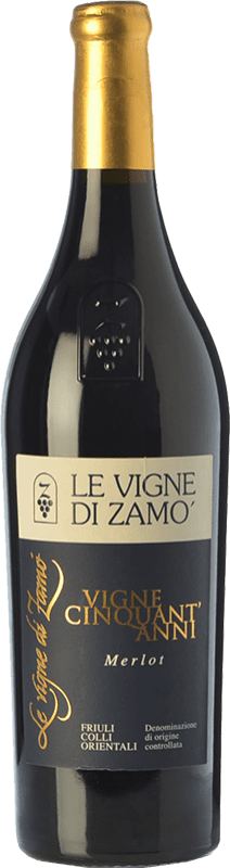 27,95 € Spedizione Gratuita | Vino Rosso Zamò Vigne Cinquant' Anni D.O.C. Colli Orientali del Friuli Friuli-Venezia Giulia Italia Merlot 75 cl