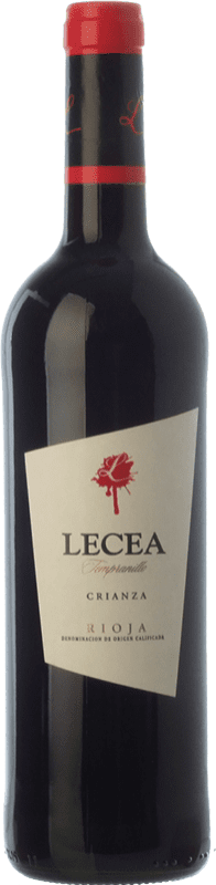6,95 € Spedizione Gratuita | Vino rosso Lecea Crianza D.O.Ca. Rioja La Rioja Spagna Tempranillo Bottiglia 75 cl