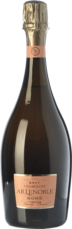 45,95 € 免费送货 | 玫瑰气泡酒 Lenoble Rosé Terroir 预订 A.O.C. Champagne 香槟酒 法国 Pinot Black, Chardonnay 瓶子 75 cl