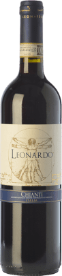 14,95 € Envio grátis | Vinho tinto Leonardo da Vinci Leonardo D.O.C.G. Chianti Tuscany Itália Merlot, Sangiovese Garrafa 75 cl