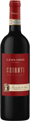 10,95 € Бесплатная доставка | Красное вино Leonardo da Vinci Leonardo D.O.C.G. Chianti Тоскана Италия Merlot, Sangiovese бутылка 75 cl