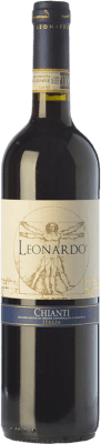 13,95 € Бесплатная доставка | Красное вино Leonardo da Vinci Leonardo D.O.C.G. Chianti Тоскана Италия Merlot — Мерло, Sangiovese — Санджовезе 75 cl