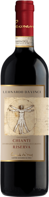 17,95 € Envoi gratuit | Vin Rouge Leonardo da Vinci Leonardo Réserve D.O.C.G. Chianti Toscane Italie Merlot, Sangiovese 75 cl