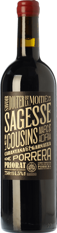33,95 € Envio grátis | Vinho Tinto Les Cousins La Sagesse Crianza D.O.Ca. Priorat Catalunha Espanha Garnacha — Grenache, Cariñena — Carignan 75 cl