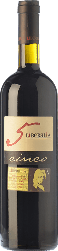 45,95 € Бесплатная доставка | Красное вино Liberalia Cinco Резерв D.O. Toro Кастилия-Леон Испания Tinta de Toro бутылка 75 cl