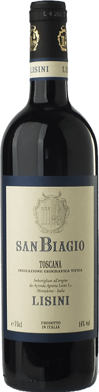 15,95 € Envío gratis | Vino Tinto Lisini San Biagio I.G.T. Toscana Toscana Italia Sangiovese 75 cl