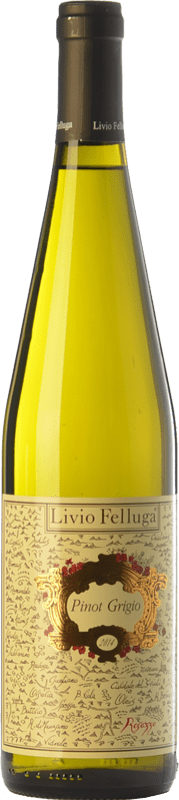 33,95 € Kostenloser Versand | Weißwein Livio Felluga Pinot Grigio D.O.C. Colli Orientali del Friuli Friaul-Julisch Venetien Italien Grauburgunder Flasche 75 cl