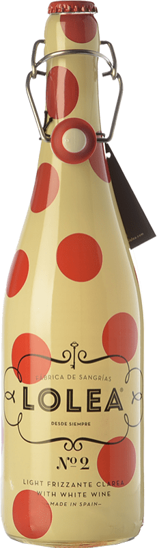 6,95 € Envío gratis | Sangría Lolea Nº 2 Clarea Frizzante White España Macabeo, Airén Botella 75 cl