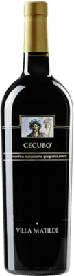 32,95 € Envío gratis | Vino Tinto Villa Matilde Cecubo I.G.T. Roccamonfina Campania Italia Primitivo, Piedirosso 75 cl