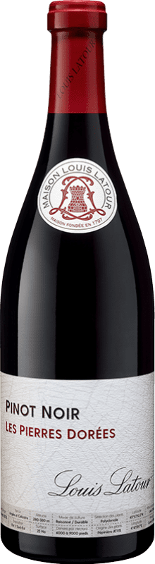 29,95 € Free Shipping | Red wine Louis Latour Les Pierres Dorées Young A.O.C. Côtes de Bourg Bordeaux France Pinot Black Bottle 75 cl