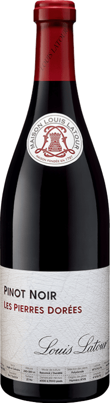24,95 € Kostenloser Versand | Rotwein Louis Latour Les Pierres Dorées Jung A.O.C. Côtes de Bourg Bordeaux Frankreich Pinot Noir — Spätburgunder 75 cl